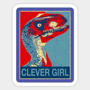 CLEVER GIRL DINO Sticker